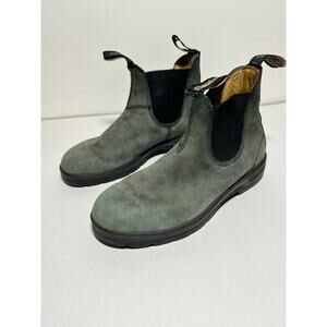 Blundstone Women's Rustic Black Leather Pull On Chelsea Boot Size 6 AU 9 US